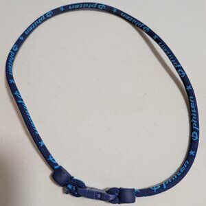 Navy Blue Phiten Classic Star Titanium Single Strand Necklace 20" Inch